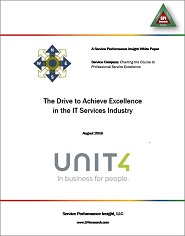 The Drive to Achieve Excellence in the IT Services Industry